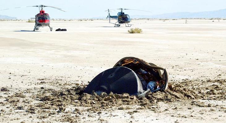La historia tras la foto de la NASA de un platillo volador estrellado en el desierto-0